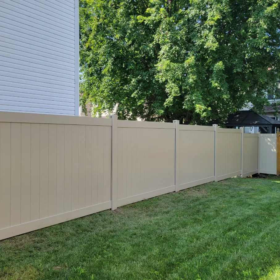 Adobe PVC Fence in Ottawa